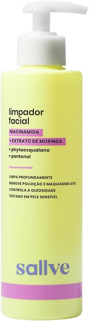 Sallve Limpador Facial 300Ml - Niacinamida Extrato De Moringa