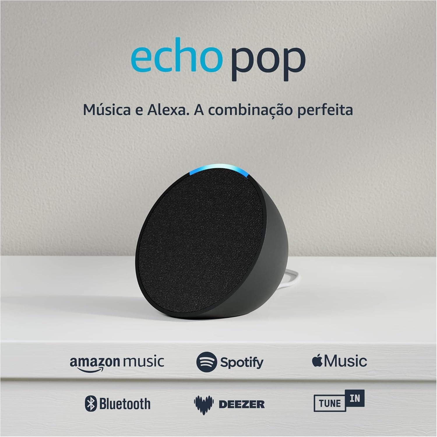 Echo Pop (Geração mais recente) - Smart Speaker Compacto com Alexa
