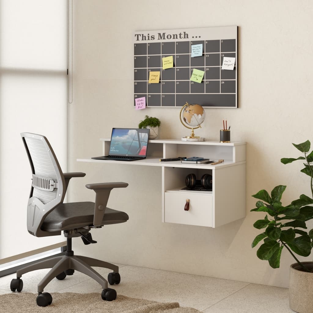 Escrivaninha Suspensa Maxi 80cm - Seu Home Office dos Sonhos